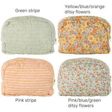 Load image into Gallery viewer, Quilted toiletry bag