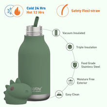 Load image into Gallery viewer, Dino water bottle
