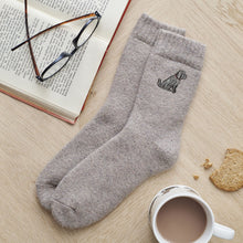 Load image into Gallery viewer, Dog walker socks - cockapoo/labradoodle (chocolate)