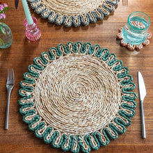Load image into Gallery viewer, Corn husk coasters - various colours