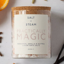 Load image into Gallery viewer, Bath salts - practically magic - cinnamon & vanilla bean