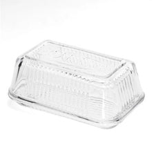 Load image into Gallery viewer, Glass butter dish