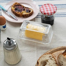 Load image into Gallery viewer, Glass butter dish