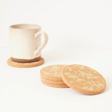 Load image into Gallery viewer, Cork coaster - olive & pip - green