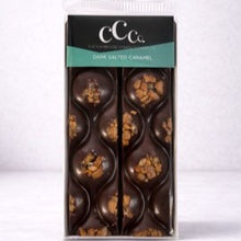 Load image into Gallery viewer, Dark choc sea salt & caramel barrel bar