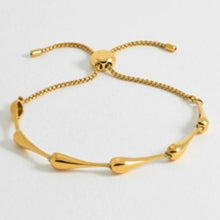Load image into Gallery viewer, Drop link slider bracelet - gold