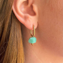 Load image into Gallery viewer, Everyday oval amazonite earrings