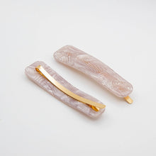Load image into Gallery viewer, Marble hair slides - lilac - set of 2