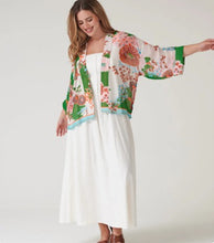 Load image into Gallery viewer, Kitsch bouquet kimono - green