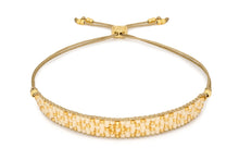Load image into Gallery viewer, Maya gold & cream beaded friendship bracelet