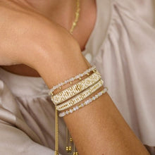 Load image into Gallery viewer, Maya gold & cream beaded friendship bracelet