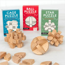 Load image into Gallery viewer, Mini wooden puzzles - assorted