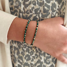 Load image into Gallery viewer, Mystical malachite gold bracelet