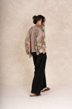 Load image into Gallery viewer, Neon rose kimono - beige