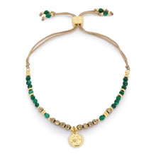 Load image into Gallery viewer, Opulent malachite gold bracelet