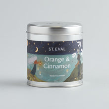 Load image into Gallery viewer, Orange & cinnamon scented tin candle