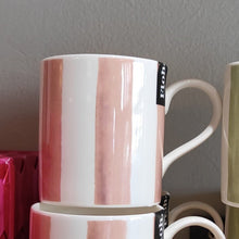 Load image into Gallery viewer, Stripe mug - peach