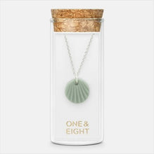 Load image into Gallery viewer, Porcelain scallop necklace - mint