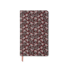 Load image into Gallery viewer, Soft touch journal - burgundy vintage floral