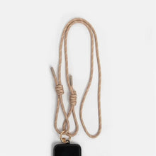 Load image into Gallery viewer, Long cord phone strap - taupe