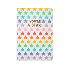 Load image into Gallery viewer, Rainbow stars notebook