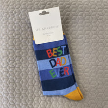Load image into Gallery viewer, Best Dad ever socks - blue