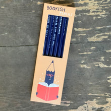Load image into Gallery viewer, Featuring the wry witticisms of 'Sharp&Blunt', these 'Bookish' pencils are a great way to start your own literary masterpiece!