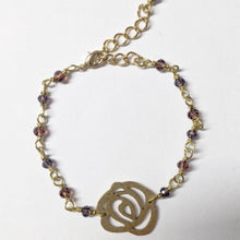 Load image into Gallery viewer, Bespoke Raindrops on Roses jewellery - brass bracelet