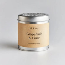 Load image into Gallery viewer, Grapefruit & lime scented tin candle