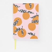 Load image into Gallery viewer, Cut out oranges softback notebook