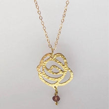 Load image into Gallery viewer, Bespoke Raindrops on Roses jewellery - silver pendant