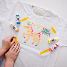 Load image into Gallery viewer, Fab dab do unicorn t-shirt kit