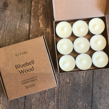 Load image into Gallery viewer, Tealights - bluebell (pack of 9)