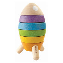 Load image into Gallery viewer, Stacking rocket wooden toy