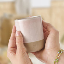 Load image into Gallery viewer, Mug (without handle) heart motif - yellow
