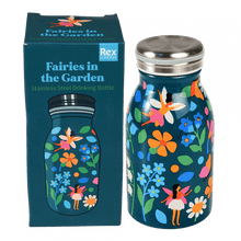 Load image into Gallery viewer, Stainless steel water bottle - fairies in the garden
