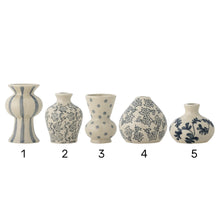 Load image into Gallery viewer, Quinto vase - blue - 5 designs
