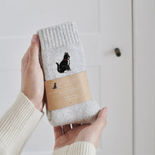 Load image into Gallery viewer, Socks - black &amp; white cat
