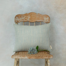 Load image into Gallery viewer, Pink stripe rectangle linen cushion
