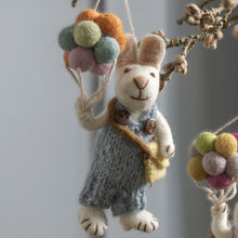 Load image into Gallery viewer, White bunny boy with blue trousers &amp; balloons
