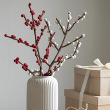Load image into Gallery viewer, Christmas dec - branch with red berries
