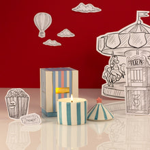 Load image into Gallery viewer, Carnival candle - charcoal &amp; matcha
