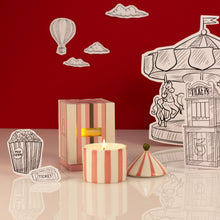 Load image into Gallery viewer, Carnival candle - charcoal &amp; matcha

