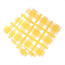 Load image into Gallery viewer, Check napkins - yellow
