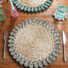 Load image into Gallery viewer, Corn husk coasters - various colours
