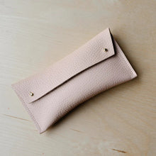 Load image into Gallery viewer, Leather double stud glasses case - various colours
