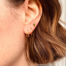 Load image into Gallery viewer, Duo hoop earrings - gold
