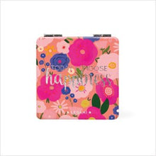 Load image into Gallery viewer, Flowers compact mirror
