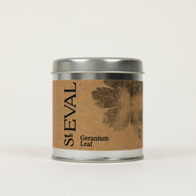 Load image into Gallery viewer, Geranium leaf tin candle
