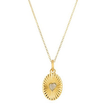 Load image into Gallery viewer, Celeste moonstone heart necklace - gold
